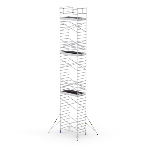 ProTUBE L14 Schela mobila profesionala din aluminiu H lucru 13,8m, podina 120 x 240 cm