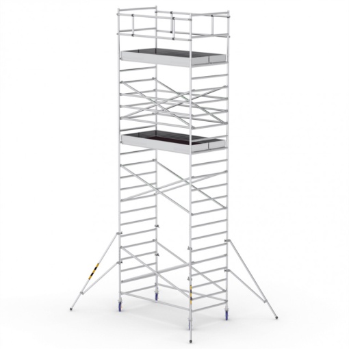 ProTUBE L8 Schela mobila profesionala din aluminiu H lucru 8,3m, podina 120 x 240 cm