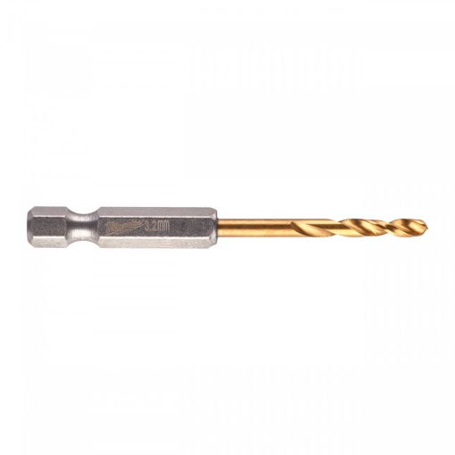 RED HEX - Burghie SHOCKWAVE™ HSS-Ground Titan pentru metal Milwaukee Ø 3.2x23x66,5 mm - blister 2 buc