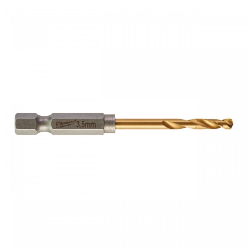 RED HEX - Burghie SHOCKWAVE™ HSS-Ground Titan pentru metal Milwaukee Ø 3.5x25x69 mm - blister 2 buc