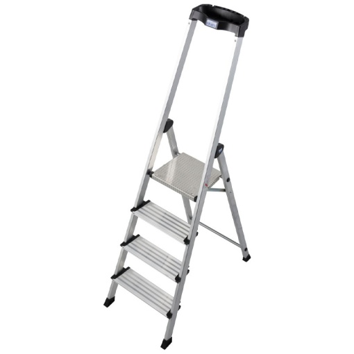 Scara Monto "Safety Plus Line" dubla cu trepte pe o parte, 4 trepte