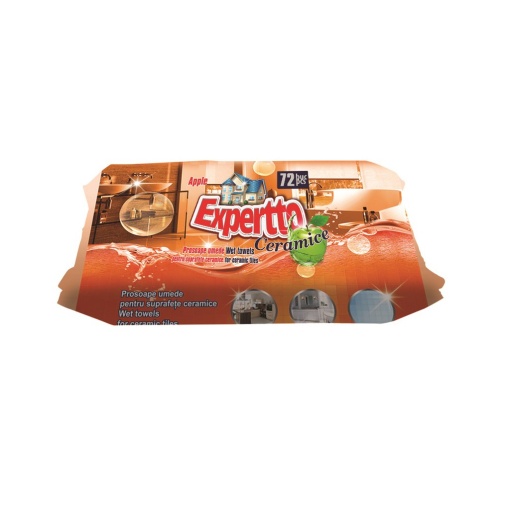 Șervețele umede obiecte sanitare 72/set Expertto