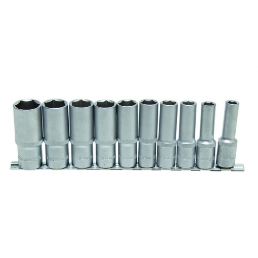 Set 10 chei tubulare lungi 1/2", in toli 3/8"-15/16"