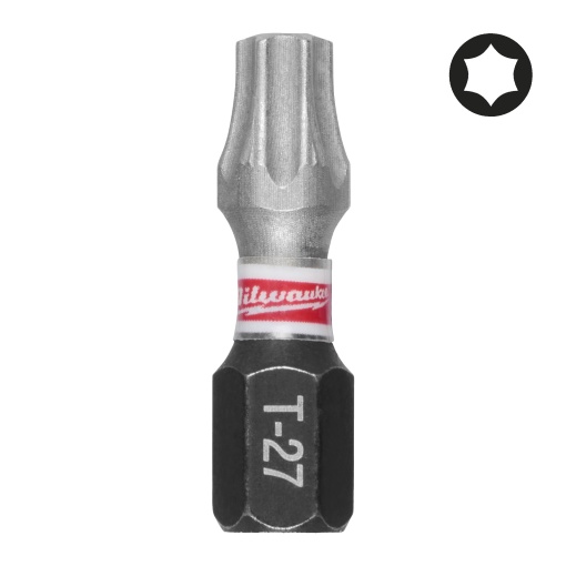 Set 3 biti de impact Milwaukee Shockwave Impact Duty™, TX27x25mm