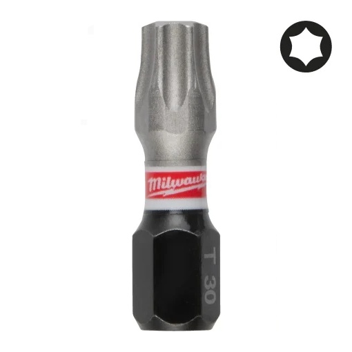Set 3 biti de impact Milwaukee Shockwave Impact Duty™, TX30x25mm