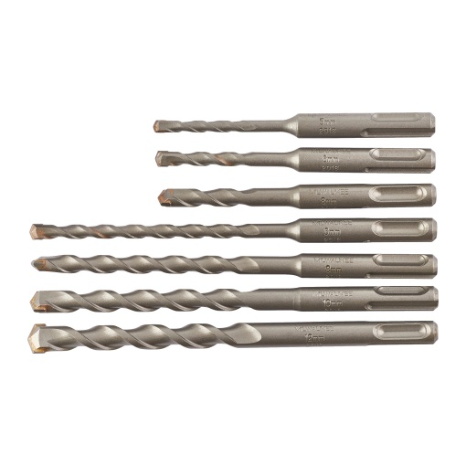 Set 7 burghie SDS-Plus MILWAUKEE Contractor 5-12 mm