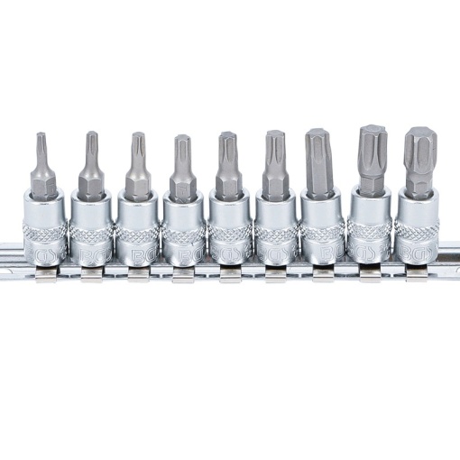 Set 9 varfuri imbus antrenare 1/4" (capete chei tubulare), torx T10-T50, BGS