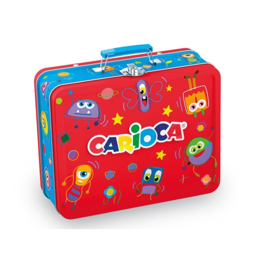 Set colorat în cutie metalică Carioca