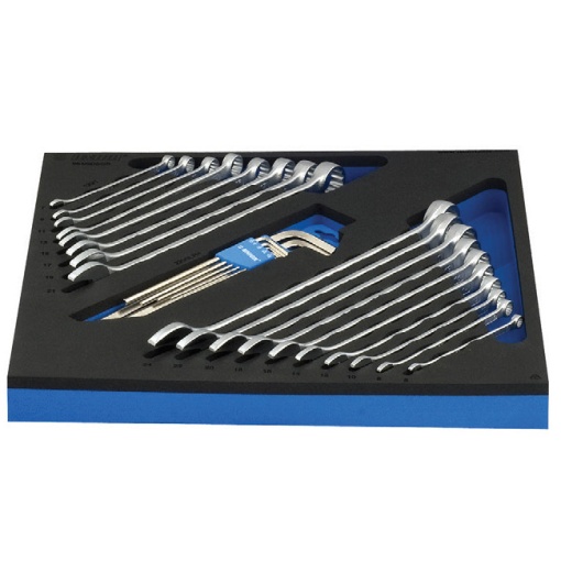 Set de 27 chei combinate Unior si chei hexagonale varianta lunga in modul SOS 6-24 mm