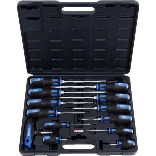 Set șurubelnițe cu capac de impact, ERGOTORQUE®max KS TOOLS, 13 piese