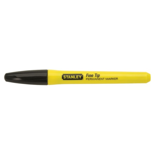 Stanley 0-47-316 Set 2 Markere permanente, negru, varf subtire