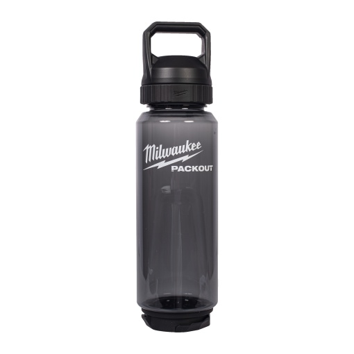 Sticlă de plastic neagră MILWAUKEE PACKOUT™ 1005 ml cu capac