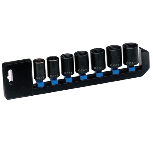 Trusa 7 piese OZAT capete tubulare de impact 1/2" pentru demontat prezoane 17-26 mm