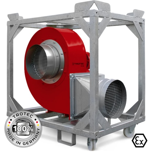 Ventilator centrifugal industrial, de presiune mare, Trotec, tip TFV100EX (fara cadru)