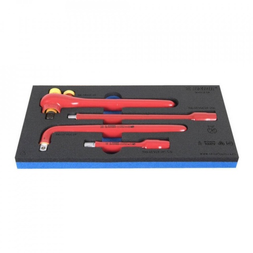 964VDE5A Set accesorii capete chei tubulare izolate la 1000 V in modul SOS / 4 piese - 621794