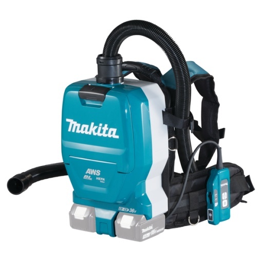 Aspirator Makita tip rucsac compatibil cu acumulatori Li-Ion LXT 18Vx2