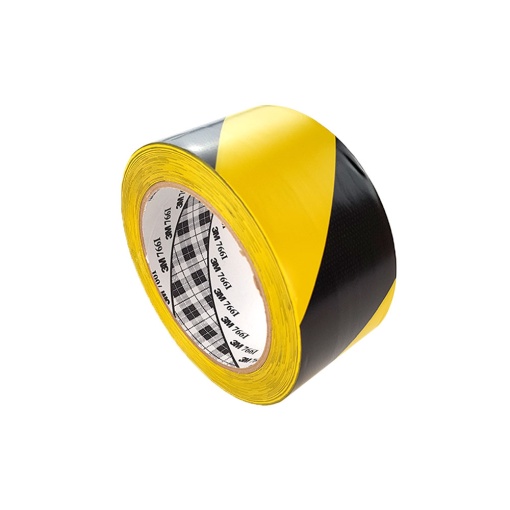 Banda marcare protectie, 2 culori, 3M 766i vinil, galben negru, 50mm x 33m 70006299831