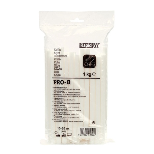 Baton silicon Rapid PRO-B Sanitar si Cabluri, alb, O12mm x 190mm, baza EVA, 1 kg pachet 40302803