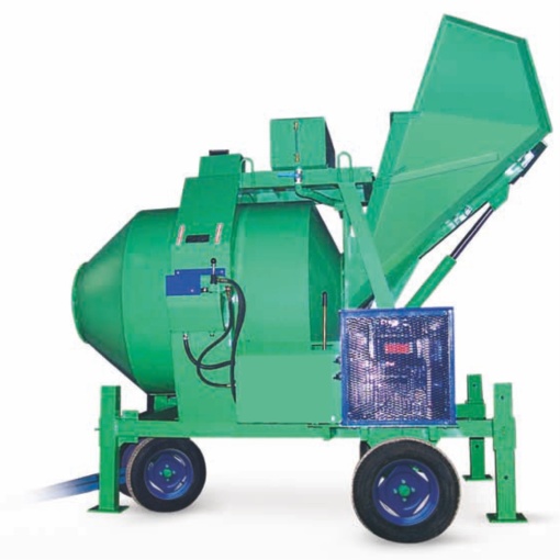 Betoniera cu automatizare BIR 1000DE, motor Diesel, 17,25 kW, 1000 l, 18 m³/h, pornire electrica
