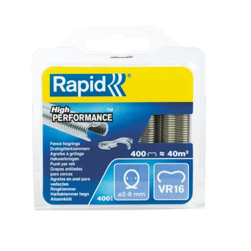 Capse gard Rapid HOG VR16 2-8mm, galvanizate, 400 buc blister