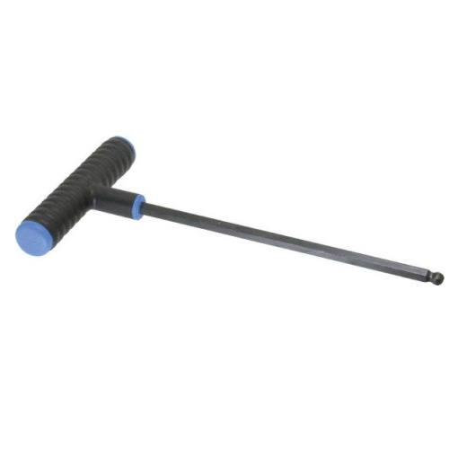 Cheie cu maner in T si profil hexagonal cu cap sferic, varianta lunga, DIM 9/64x9 inch