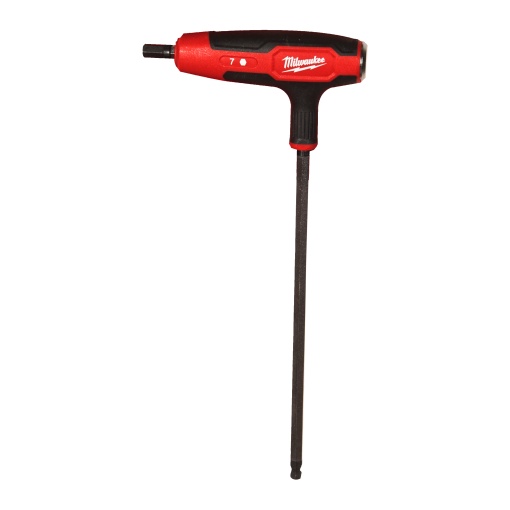 Cheie cu mâner MILWAUKEE în T, Hex 7mm