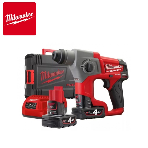 Ciocan rotopercutor SDS-plus subcompact M12 FUEL™ Milwaukee M12 CH-402X, alimentare cu acumulator - echipat