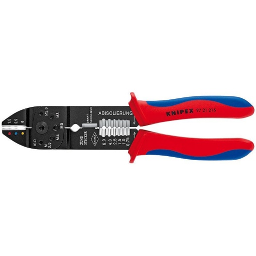Cleste de sertizare si dezizolat, KNIPEX, 215 mm