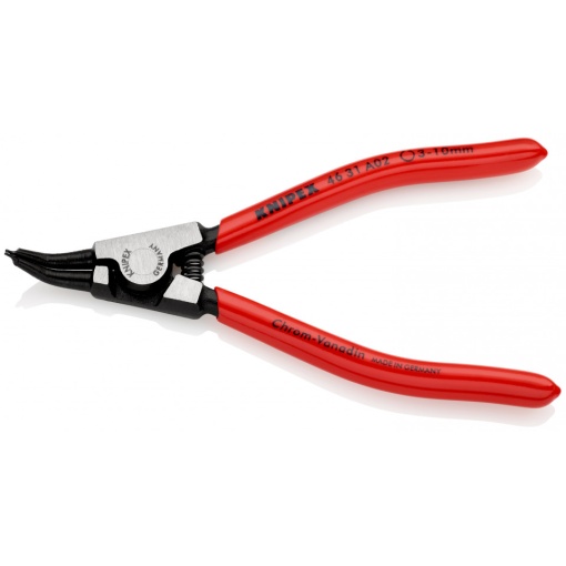 Clește KNIPEX pentru inele de siguranță pe axuri angular la 45°; Ø 3 – 10 mm; 130 mm