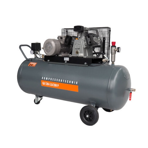 Compresor cu piston - Profesional 3kW, 530 L/min - Rezervor 200 Litri - WLT-PROG-530-3.0/200