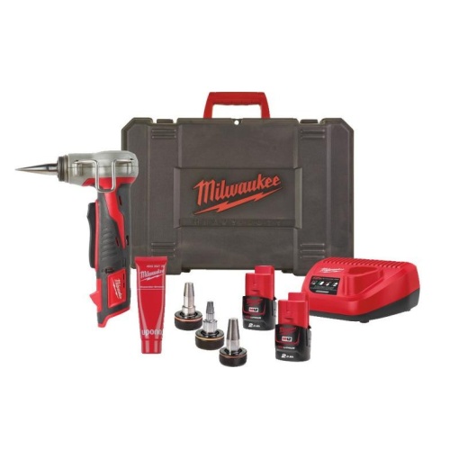 Dispozitiv sub-compact M12™ pentru lărgirea sistemelor Uponor Q&E C12 PXP-I06202C, cap inclus 16/20/25 mm, 6 bari, incarcator, 2 baterii, geanta