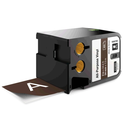 Etichete industriale vinil 54mm x 7m alb maro DYMO XTL 1868790