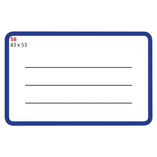 Etichete școlare 83 x 53 mm 30/set