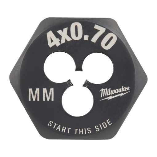 Filiera hexagonala Milwaukee pentru filet metric, M4-0.70