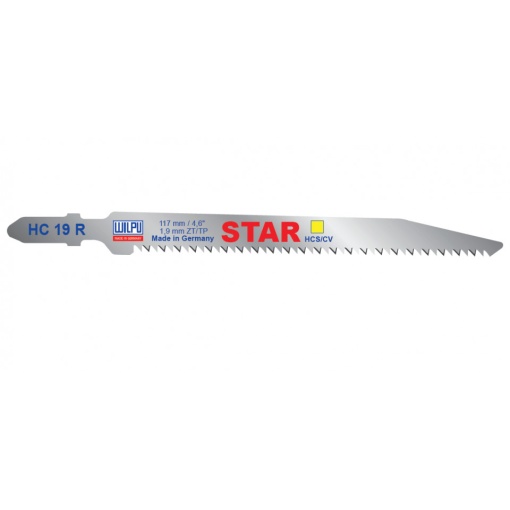 HC 19 R STAR Panza HCS/CV pentru fierastrau vertical, prindere T, pentru lemn / 25 bucati, DIM 117 x 10 x 1.45 mm