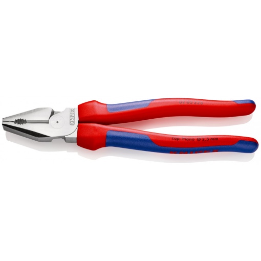 KNIPEX 02 05 225 Patenti Combi cu parghie mare cu manşoane multicomponent cromat 225 mm
