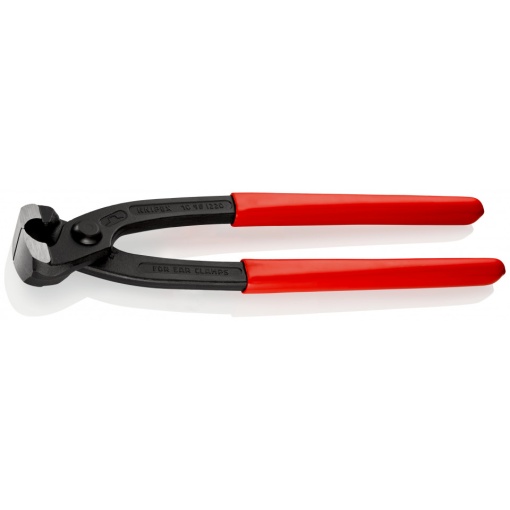 KNIPEX 10 98 I220 Cleşti pentru cleme de prindere cu urechi acoperite cu plastic vopsit negru 220 mm