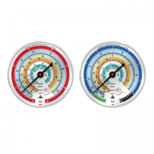 Manometru de presiune inalta R134A, R404A, R407C, R22, R507C MASTERCOOL