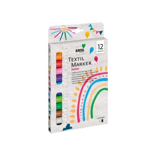Marker textile Kreul Junior 12/set