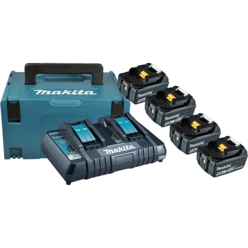Pachet acumulatori LXT - 4xBL1850B + DC18RD + MAKPAC3