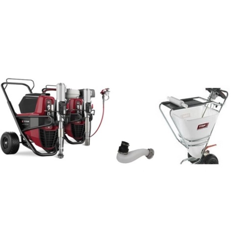 Pachet Pompa airless Titan PowrBeast 7700 E CART 230V 6l/min+Container 100l/role descarcare/conector