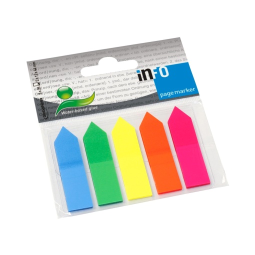 PageMarker săgeată 5 x 12 x 44 mm multicolor