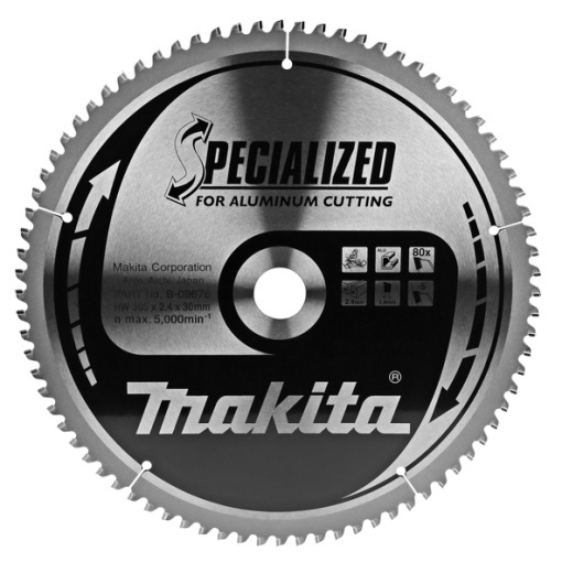Panza fierastrau circular, aluminiu Makita, 305x30x1.8 mm, 80 dinti