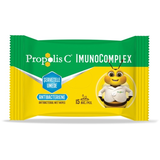 Șervețele umede propolis C imunocomplex 15 buc/set