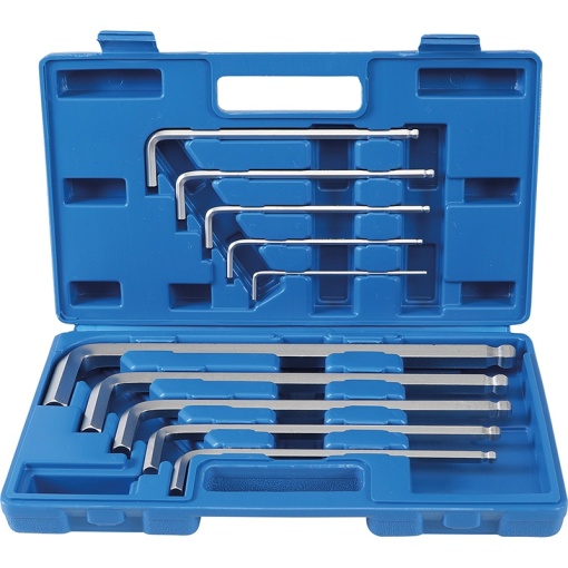 Set 10 chei imbus cap sferic tip L "Maxi", 3 - 17 mm