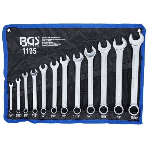 Set 12 chei combinate 1/4"-15/16"