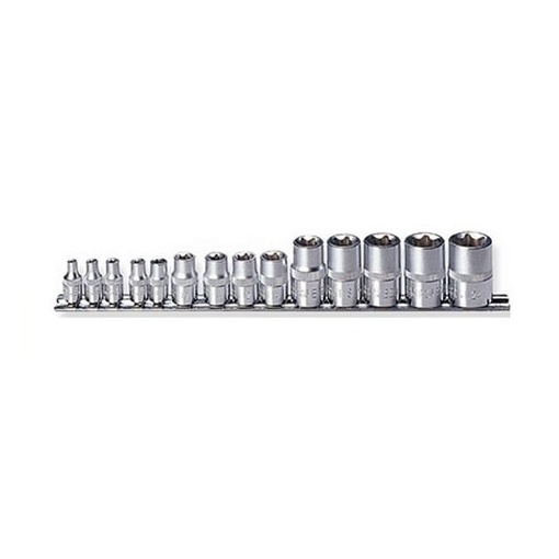 Set 14 piese cap cheie tubulara Torx 1/4"-3/8"-1/2" E4-E24