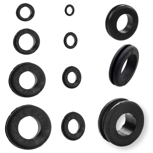 Set 180 presetupe/inele BGS de trecere cabluri, cauciuc, metrice