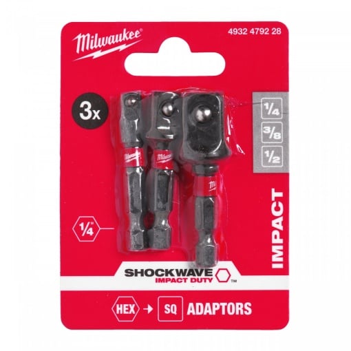 Set 3 buc. adaptor impact cheie tubulară SHOCKWAVE™ IMPACT DUTY