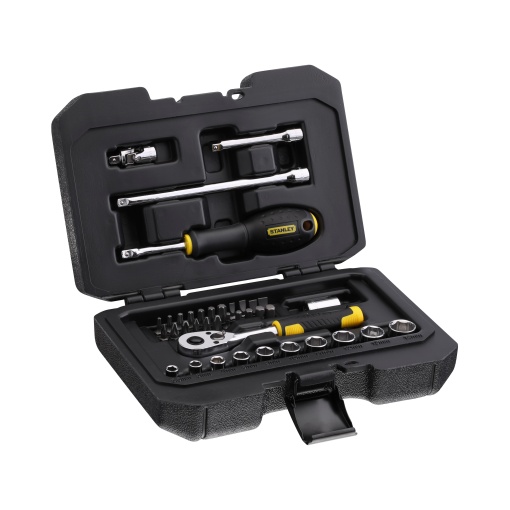 Set 38 piese Stanley tubulare 1/4" 5.5-14mm